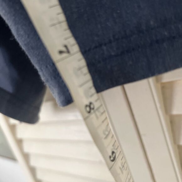 Navy Blue Swim Shorts with Light Blue Stripes - Picture 5 of 8